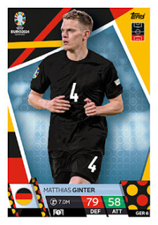 Matthias Ginter Germany Topps Match Attax EURO 2024 #GER6